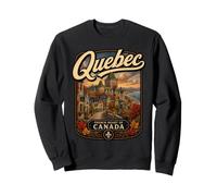 Quebec City Canada Vintage French Canadian Travel Sweatshirt