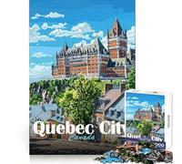Quebec City Landscape 1000 Pieces Jigsaws Adults Puzzles Gifts Think Game Leisure Fun Quality Edge Lovely Present (50x75cm)