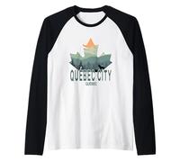 Quebec City, Quebec, Canada Raglan Baseball Tee