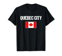 Quebec City Quebec QC Canada Flag Canadian Proud Patriotic T-Shirt