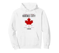 Quebec City Travel Souvenir Canadian Flag Pullover Hoodie