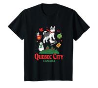 Quebec City Winter Scene Holiday Travel Souvenir T-Shirt