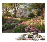 Quebec Houses Wooden Jigsaw Puzzles Adults Fun 300 Piece Toy Intellectual Game Stress Relief Toy Education Game Home Decoration Relaxation And Intelligence 300pcs (40x28cm)