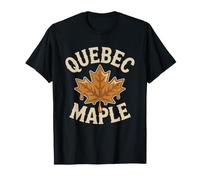 Quebec Maple Farm Badge Art Proud Canadian Sugarmaker Farmer T-Shirt