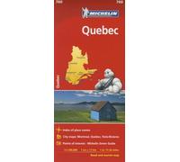 Quebec - Michelin National Map 760 (Michelin, 760) - Cover May Vary