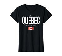 Quebec Quebec Canada Value Graphic T-Shirt, Women, Black, XL