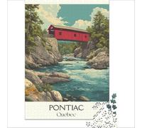 Quebec Travel 1000-piece jigsaw puzzles | relaxing solo activity for adults to unwind after a long day at work and switch off from phones and screens50x75cm