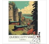Quebec Travel 1000-piece puzzle for adults | relaxing break from studying for students a fun way to unwind and take some time away from your books38x52cm