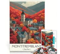 Quebec Travel jigsaw 1000 pieces for adults | improve memory Parent-child interaction deal as gifts for the whole family 38x26cm