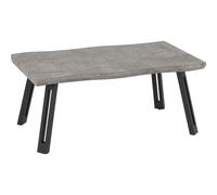 Quebec Wave Edge Coffee Table Concrete Effect/Black