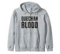 Quechan Blood Indigenous Peoples Native American Indian Zip Hoodie