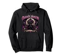 Queef Queen Hear My Kitty Purr Funny Cat Rude Pullover Hoodie