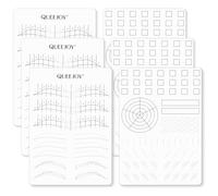 QUEEJOY 3PCS Microblading Practice Skin, Double-Sided Fake Skin for Eyebrow Practice, Silicone Permanent Makeup Training Pad for Outline and Shading Techniques