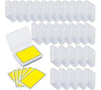 Queekay 15 Pcs Playing Card Cases Plastic Trading Card Deck Holders Clear Empty Storage Box Organizers for Gaming, 3.8 x 2.7 x 0.8 Inch