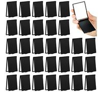 Queekay 32 Pcs Pocket Mirror Bulk Folding Compact Mini Mirror for Women Makeup Travel Cosmetic, 2 x 3 x 0.2 Inch(Black)