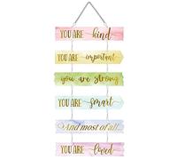 Queekay Girls Bedroom Accessories Preppy Room Decor Rainbow Unicorn Boho Butterfly Decorations Teens Motivational Wall Art Bedroom Decorations for Room Toddler Wall Decor Girl Present(Unicorn)