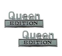 Queen 3D Sticker | 2 Pieces 3D Waterproof for Vehicles, Emblem Queen Edition - for Trucks SUV Motorcycles Cars Doors Rear Panels