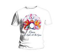 Queen A Night at The Opera Official Tee T-Shirt Mens Unisex (Large) White