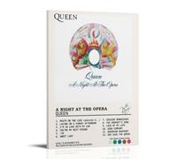 Queen A Night at The OperaWaterproof And Stain Resistant Decorative Paintings High-definition Posters Suitable for Multiple Scenarios in Living Rooms Bedrooms And OfficesFrame-style20x30inch(50x75cm)