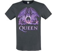 Queen Amplified Collection - Neon Sign T-Shirt charcoal 3XL