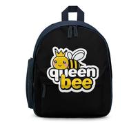 Queen And Bee Cute Mini Backpack for Women Men Lightweight Shopping Travel Daypack 12.6 In Small Bag