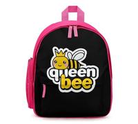 Queen And Bee Cute Mini Backpack for Women Men Lightweight Shopping Travel Daypack 12.6 In Small Bag