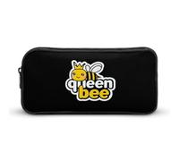 Queen and Bee Cute Pencil Case Large Capacity Makeup Pouch Portable Pencil Bag with Zippered