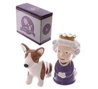 QUEEN AND CORGI SALT AND PEPPER SET by Puckator