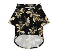 Queen And Cute Bees Dog Shirt for Dogs & Cats Breathable Short Sleeve Pet T-Shirt Lightweight Dog Summer Tops 2XL