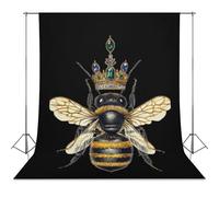 Queen And Cute Bees Photo Backdrop Polyethylene Studio Background for Photography Video Broadcast Photoshoot