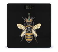 Queen And Cute Bees Scale for Body Weight Digital Bathroom Scales with Tempered Glass LCD Display Auto on Off