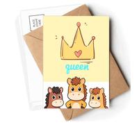Queen Animation Kawaii Freshness Postcards Envelopes Cards Mailing Year Horse