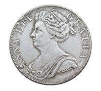 Queen Anne British Silver Half Crown Replica Coin, 1707-1713，3PCS | Royal Coat of Arms, Collectible Replica, 3 Date Variants, Detailed Engraving, Historical Currency
