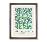 Queen Anne By William Morris Exhibition Museum Painting Framed Print | A4 Walnut Framed Wall Art | Ready to Hang | Modern Historical Picture | Living Room Bedroom Lounge Office