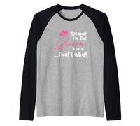 Queen Attitude Diva Because I’m The Queen That’s Why Raglan Baseball Tee