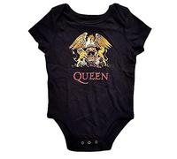 Rock Off Queen Kids Baby Grow: Classic Crest, black, 18-24 Monate