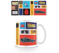 Queen Back to the Future Mug in Presentation Gift Box (Collection Design) 11oz Ceramic Mug - Official Merchandise