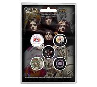Queen - Band Monkey Queen Button Badge Pack Early Albums (Retail Pack)