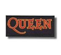 Queen Band Patch Badge Embroidered Iron on Applique - 1 Piece - Rectangular - Fabric Appliqué Patch - patch - Music - Classic - Multicolored - 4.5 inches