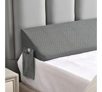 Queen Bed Wedge Pillow for Headboard Gap Filler use Under Pillows for Sleep Apnea,After Surgery,Acid Reflux Relief,Leg Swelling,Between Corner Wall and Mattress/Frame, Home Bedroom Decor 60"x10"x6"
