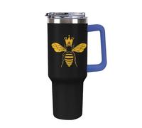 Queen Bee 40 Oz Tumbler Car Cup with Handle Insulated Cups Large Capacity Coffee Mug Water Bottle