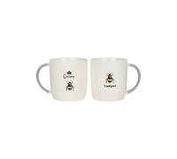 Queen Bee and Bee Keeper Mug Set Novelty Drinkware Gift
