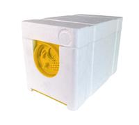 Queen Bee Breeding Box Beekeepings Tool Mating Nuc Incubator Foam Insulation Convenient Feeding Design Suitable for Backyar, Yellow Door