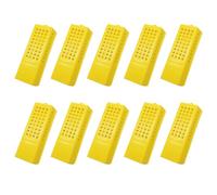 Queen Bee Cage, 10 Pcs Plastic Bee Transport Queen Bee Catcher Cage, Queen Bee Rearing Cages Beekeeping Tool