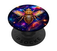 Queen Bee Crown Elegant Bug Honey Hive Beekeeper Insect PopSockets Adhesive PopGrip