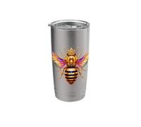Queen Bee Crown Elegant Bug Honey Hive Beekeeper Insect Stainless Steel Insulated Tumbler
