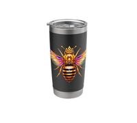 Queen Bee Crown Elegant Bug Honey Hive Beekeeper Insect Stainless Steel Insulated Tumbler