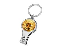 Queen Bee Cute Nail Clipper for Men Women Portable Metal Nail Cutter with Nail File