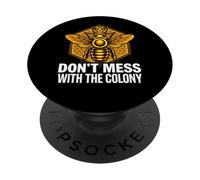 Queen Bee Don't Mess With The Colony Beekeeper PopSockets Adhesive PopGrip