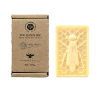 Queen Bee Eco-Refill Luxury Solid Hand Cream Bar - 100% Natural Moisturiser for Very Dry Hands | With Beeswax, Cocoa Butter & Coconut Oil | Safe For Sensitive Skin | Long-Lasting, Cruelty-Free, 50g